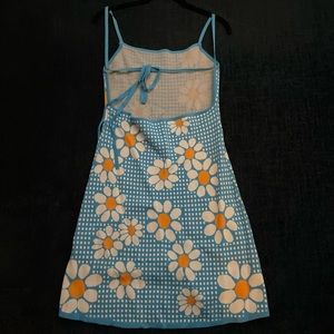 Zara Blue Daisy Dress Sz Medium